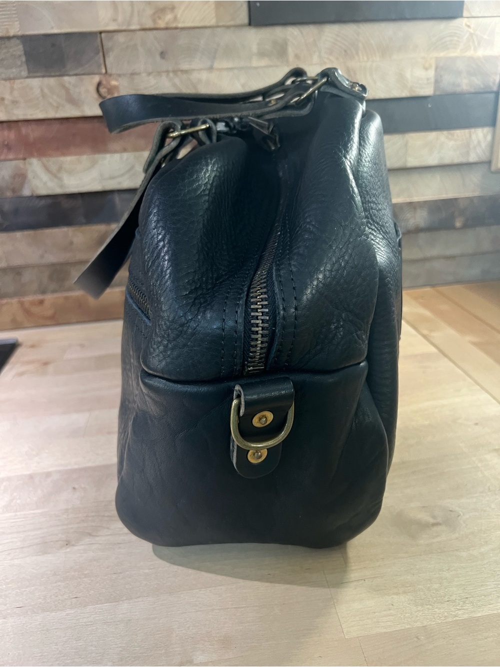 Go Forth Goods Black Bison Weekender duffle with crossbody strap - Picture 7 of 13